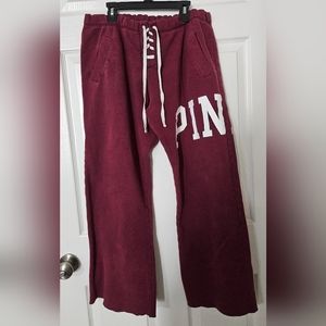 PINK Drawstring Sweatpants, Sz M